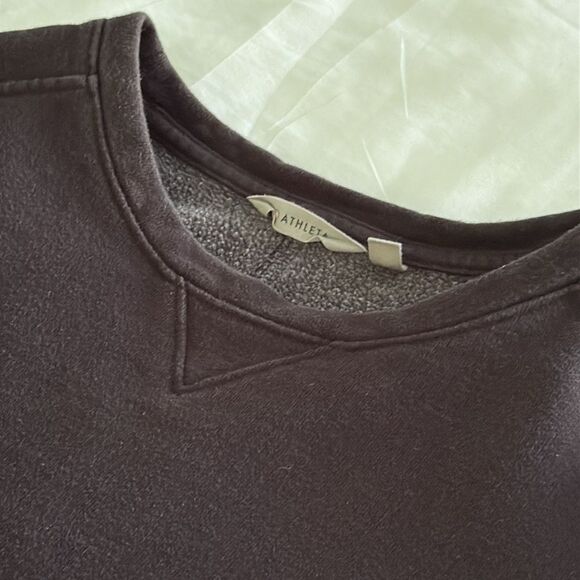 Athleta Lolo Sweatshirt Dress XS Black Long Sleeve Crewneck - Picture 8 of 8